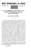 La consommation alimentaire et le mode d'alimentation dans les pays d'Amérique