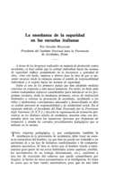 La enseñanza de la seguridad en las escuelas italianas
