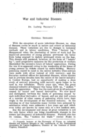 War and industrial diseases