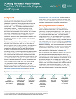 Making women’s work visible: the 19th ICLS standards, purpose, and progress