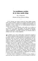 Los problemas sociales de la clase media belga