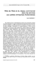 Rôle de l'Etat et du réseau commercial dans les services aux petites entreprises thailandaises