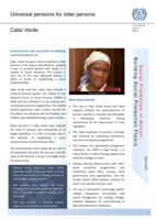 Cabo Verde: universal pensions for older persons