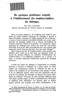 De quelques problèmes relatifs à l'établissement des nombres-indices du chômage