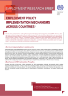 Employment policy implementation mechanisms across countries