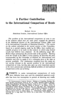 A further contribution to the international comparison of rents