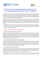 Ten lessons from enterprises operating under the “3 onsite” scheme during Viet Nam’s 4th COVID-19 outbreak