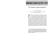 El arreglo socio-económico