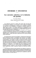 Los convenios colectivos en la industria del petróleo