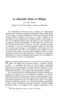 La educación obrera en Bélgica