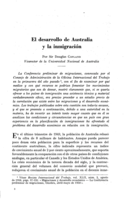 El desarrollo de Australia y la inmigración