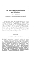 La participation collective aux bénéfices