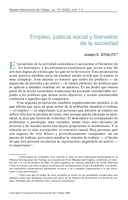 Empleo, justicia social y bienestar de la sociedad