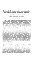 Influencia de los convenios internacionales del trabajo sobre la legislación helénica