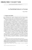 La flexibilidad laboral en Europa