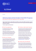 Addressing stigma and discrimination in the COVID-19 response: key lessons from the response to HIV and AIDS