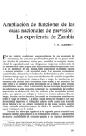 Ampliación de funciones de las cajas nacionales de previsión: la experiencia de Zambia