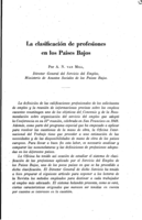 La clasificación de profesiones en los Países Bajos