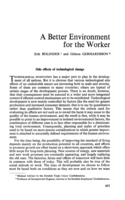 A better environment for the worker