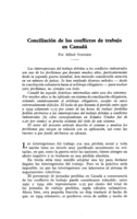 Conciliación de los conflictos de trabajo en Canadá