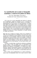 La contribución de la mujer al desarrollo económico y social de los países de África