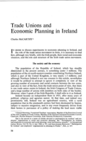 Trade unions and economic planning in Ireland