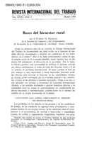 Bases del bienestar rural