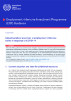 Adjusting labour practices in employment-intensive works in response to COVID-19