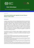 Instruments bilatéraux de migration de main-d’oeuvre - Afrique et États arabes