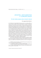 El Libro Verde europeo sobre el derecho laboral