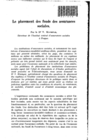 Le placement des fonds des assurances sociales