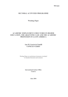 Academic employment structure in higher education: the Argentine case and the academic profession in Latin America