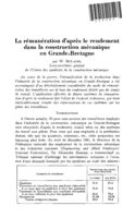 La rémunération d'après le rendement dans la construction mécanique en Grande-Bretagne