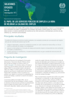 El papel de los Servicios Públicos de Empleo a la hora de mejorar la calidad del empleo