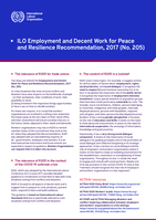 ILO Employment and Decent Work for Peace and Resilience Recommendation, 2017 (No. 205)