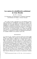 Los centros de rehabilitación profesional de Gran Bretaña