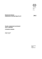 Growth, employment and decent work in Namibia: a situation analysis