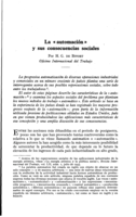 La « automación » y sus consecuencias sociales