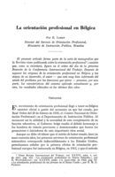 La orientación profesional en Bélgica