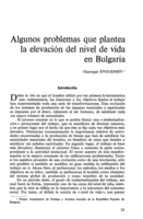 Algunos problemas que plantea la elevación del nivel de vida en Bulgaria