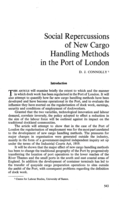 Social repercussions of new cargo handling methods in the port of London