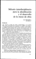 Método interdisciplinario para la planificación y el desarrollo de la mano de obra