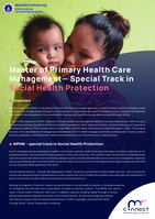 Master of primary health care management: special track in social health protection