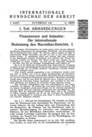 Finance and industry: the international significance of the Macmillan report