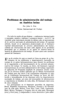 Problemas de administración del trabajo en América latina