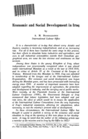 Economic and social development in Iraq