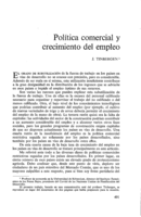 Política comercial y crecimiento del empleo