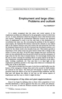 Employment and large cities: problems and outlook