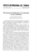 El consumo de alimentos y la nutrición en las Américas