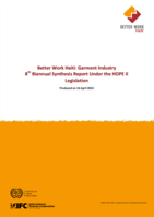 Garment industry 8th biannual synthesis report under the HOPE II legislation